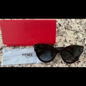 Fendi Peekaboo Tortoise Sunglasses NEW